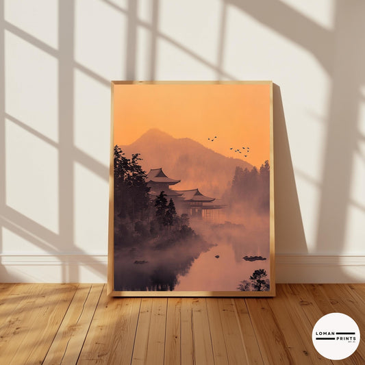 GH07_serene japanese pavilion by misty lake