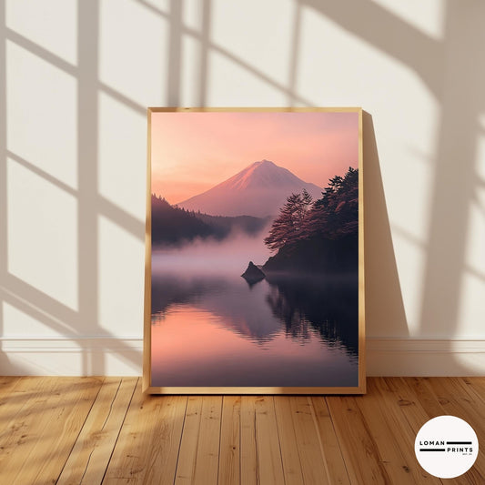 GH09_Misty Lake with Mount Fuji at Dawn