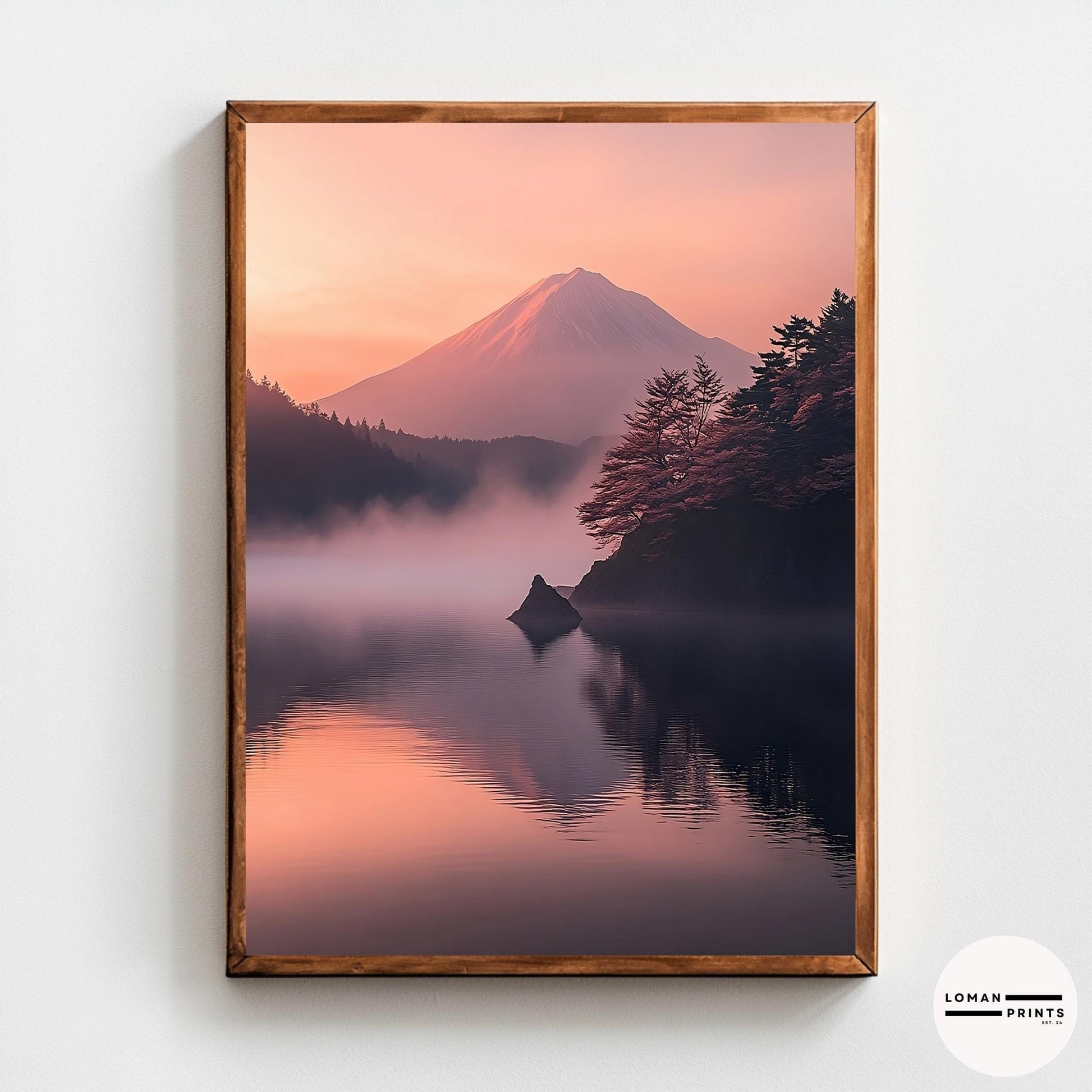 GH09_Misty Lake with Mount Fuji at Dawn